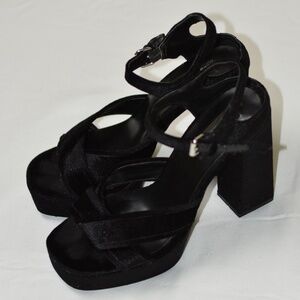 Black Velvet Heels